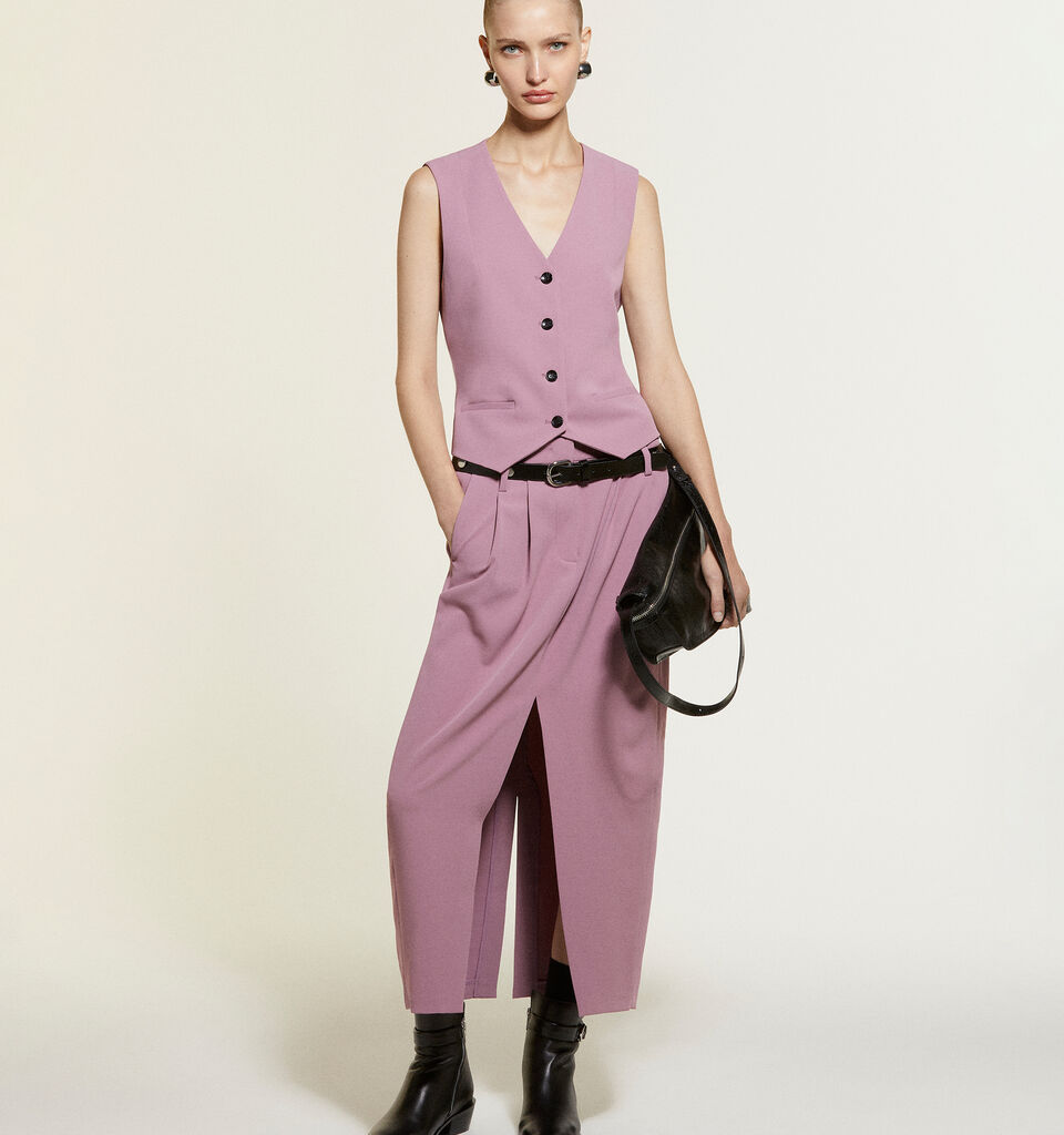 Γιλέκο μωβ slim fit - γιλέκα και αμάνικα γυναικεία - Λιλα | Sisley image number 7